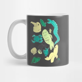 Cute Ocean Life Pattern Mug